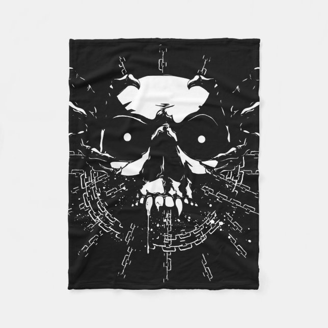 Skull Fleece Blanket (Front)