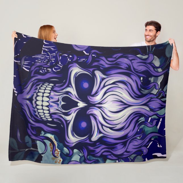 Skull  fleece blanket (In Situ)