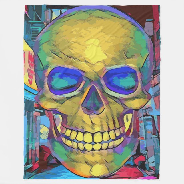Skull Fleece Blanket (Front)