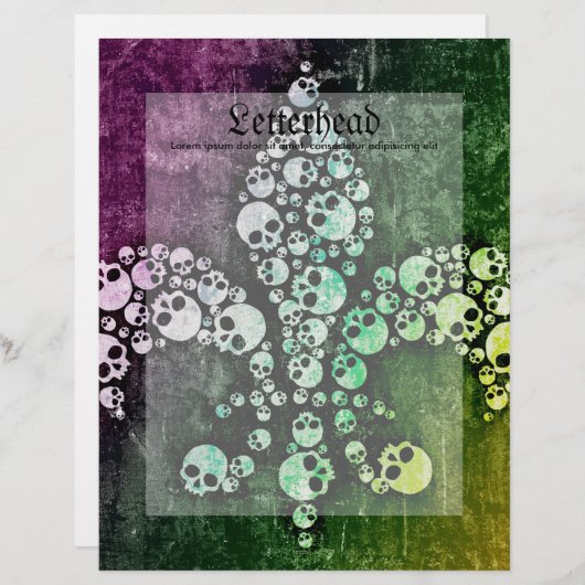 Skull Fleur De Lis (Front/Back)