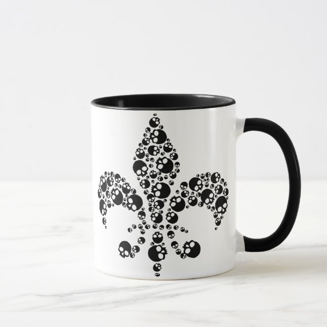 Skull Fleur De Lis Mug (Right)