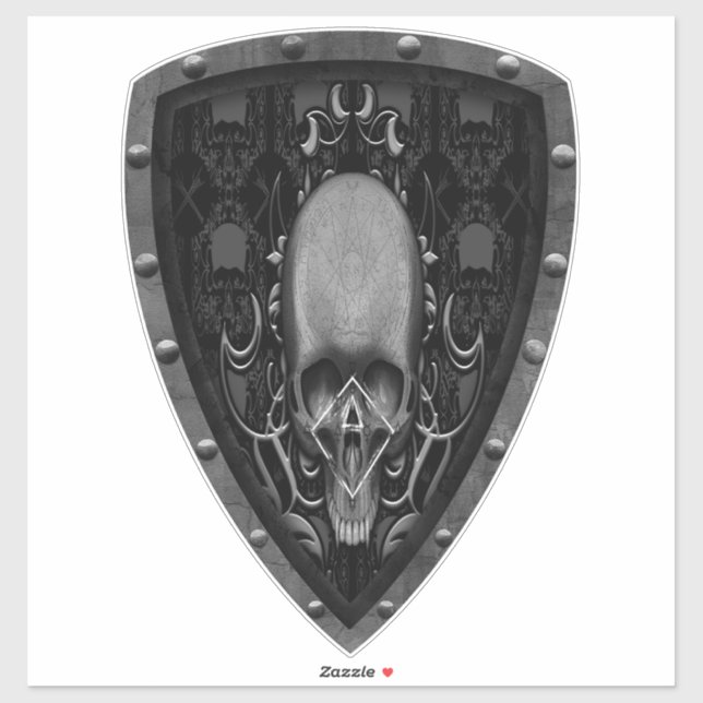 skull Floral pattern Sticker (Sheet)