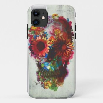 Skull Flower Case Xtreme Iphone 5/5s Protection by AddictingDesigns at Zazzle