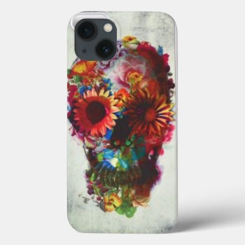 Skull Flower Case Xtreme Iphone 6 Case Protection by AddictingDesigns at Zazzle