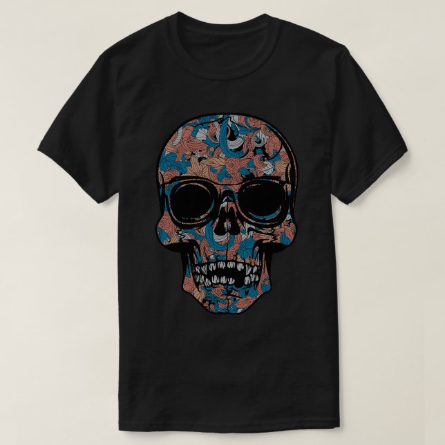 skull flower T-Shirt (Design Front)