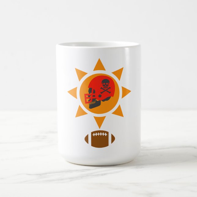 Skull Football Coffee Mug (Center)