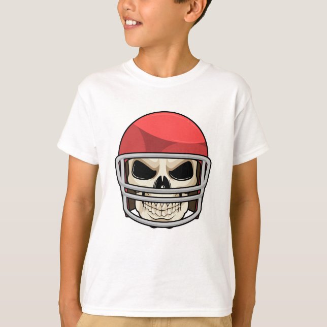 Skull Football Helmet T-Shirt (Front)