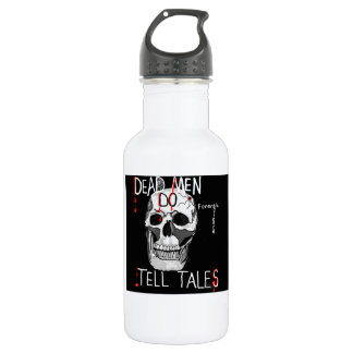 Skull forensic science CSI dead men Stainless Steel Water Bottle