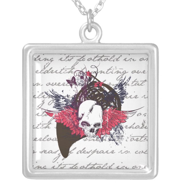 Skull French Horn Necklace (Front)