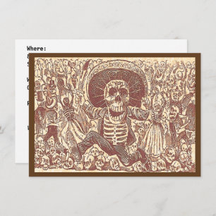Skull from Oaxaca, La Calavera Oaxaqueña Invitation
