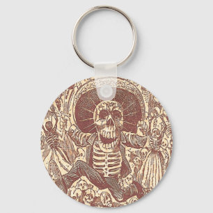 Skull from Oaxaca, La Calavera Oaxaqueña Keychain