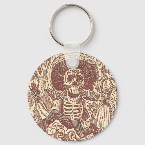 Skull from Oaxaca La Calavera Oaxaquea Keychain