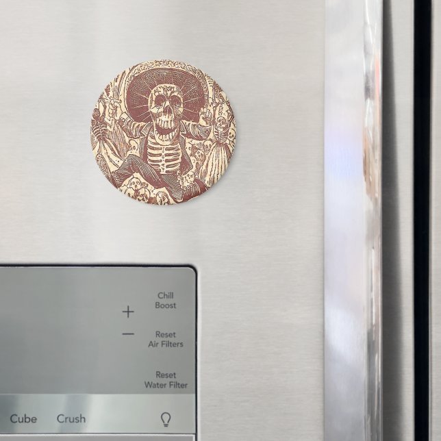 Skull from Oaxaca, La Calavera Oaxaqueña Magnet (In Situ (Fridge))