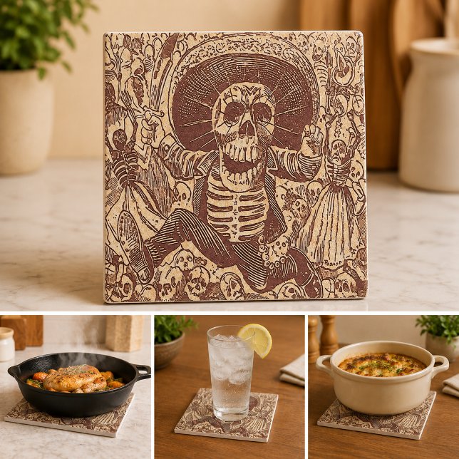 Skull from Oaxaca, La Calavera Oaxaqueña Tile (Skull from Oaxaca, La Calavera Oaxaqueña Tile)