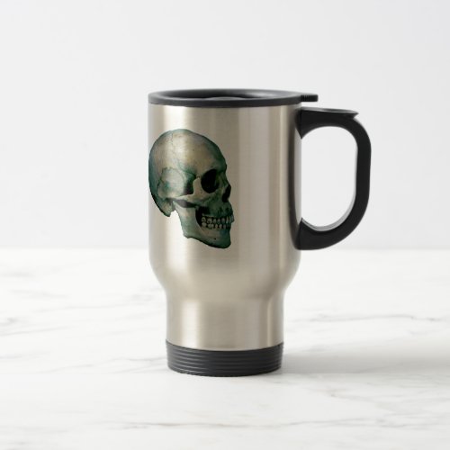 Skull From Profile Travel Mug