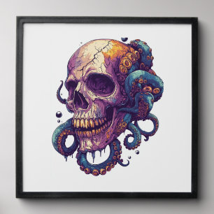 Skull from the Depths Peel And Stick Photo Tile