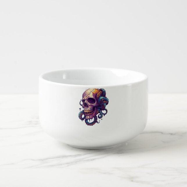 Skull from the Depths Soup Mug (Front)