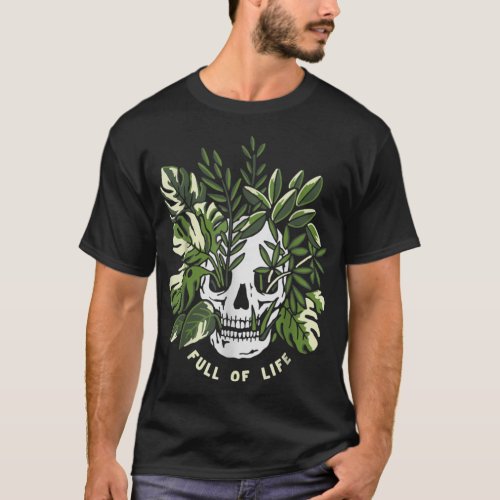 Skull Full Of Lifes Garden Plant Gardening Lover G T_Shirt