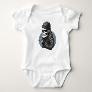Skull funky baby bodysuit