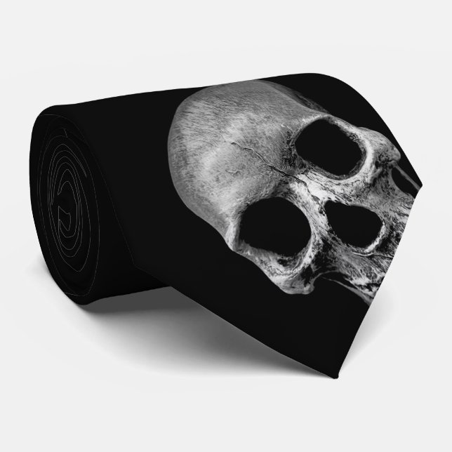 Skull - Funny Neck Tie (Rolled)