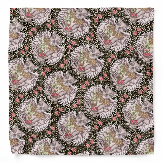 Skull Gargoyle Bandana (Front)