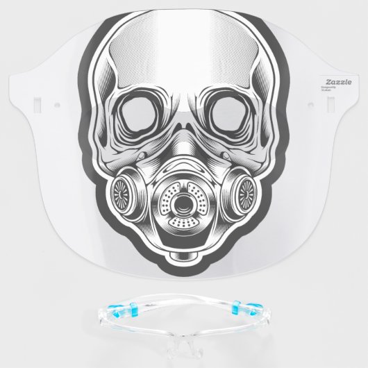 Skull Gas Mask (Front w/Glasses)