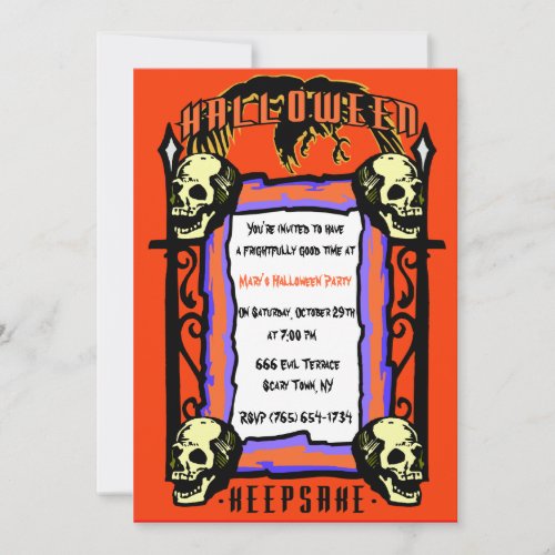 Skull Gatekeeper Party Invitation