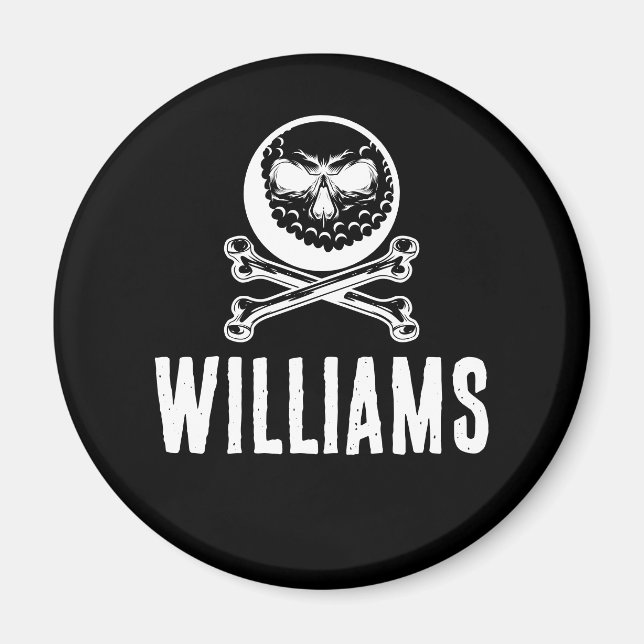 Skull Golf Ball Crossbones Custom Name  Magnet (Front)