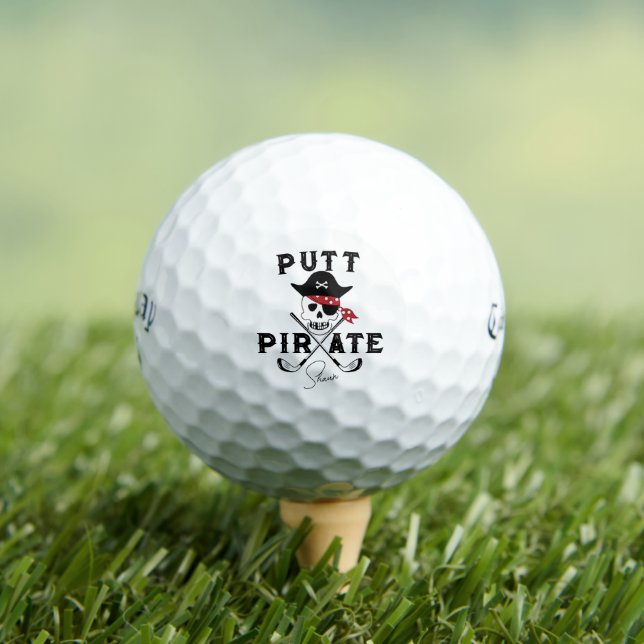 Skull Golf Balls - Putt Pirate Father’s Day Gift (Insitu Tee)