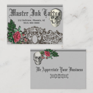 Skull Gothic Business Card