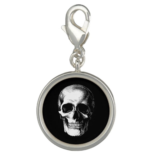 Skull Gothic  Charm (Front)