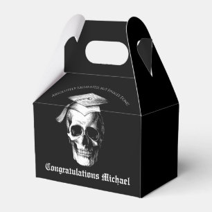 Skull Gothic Graduation Party Radiology Favor Boxes