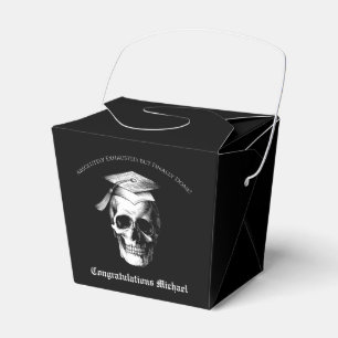 Skull Gothic Graduation Party Radiology Favor Boxes