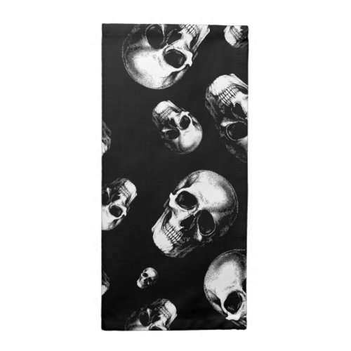 Skull Gothic Halloween Wedding Cloth Napkins
