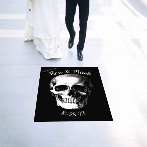 Skull Gothic Halloween Wedding Floor Decals