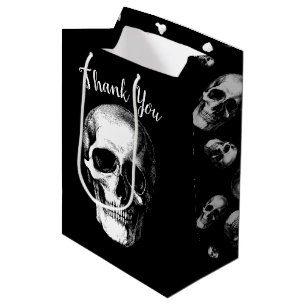 Skull Gothic Halloween Wedding Gift Bag