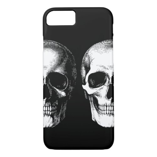 Skull Gothic Halloween Wedding iPhone Case