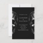 Skull Gothic Halloween Wedding Save the Date Cards