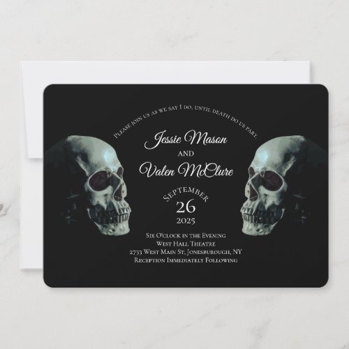 Skull Gothic Wedding Invitation