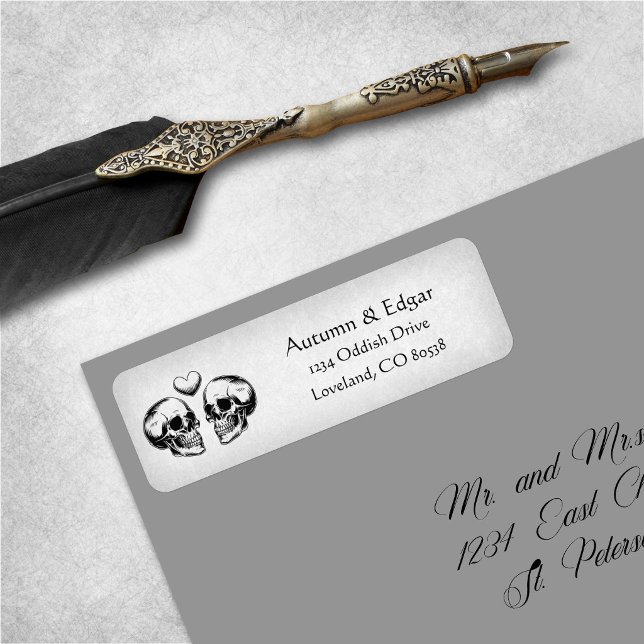 Skull Gothic Wedding Label (Creator Uploaded)