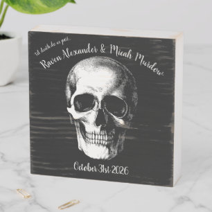 Skull Gothic Wedding Sign
