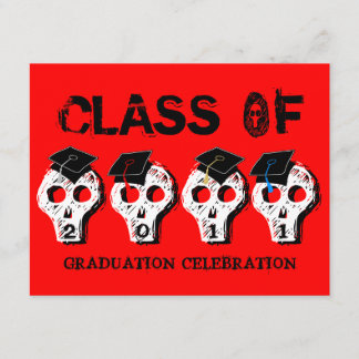Skull Graduation Class of 2011 Invitation 4