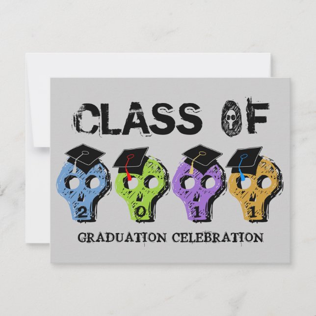 Skull Graduation Class of 2011 Invitation 5 (Front)