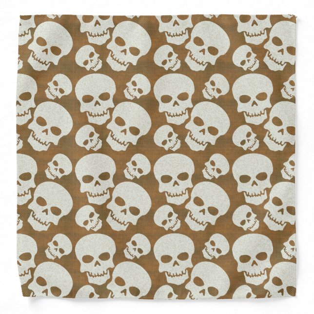 Skull Graphic Pattern Design Bandana (Front)