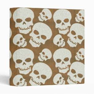 Skull Graphic Pattern Design Binder