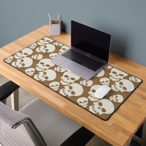 Skull Graphic Pattern Design Desk Mat