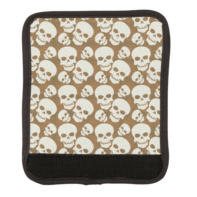 Skull Graphic Pattern Design Luggage Handle Wrap (Front)