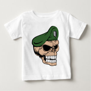 Skull Green Beret Baby T-Shirt