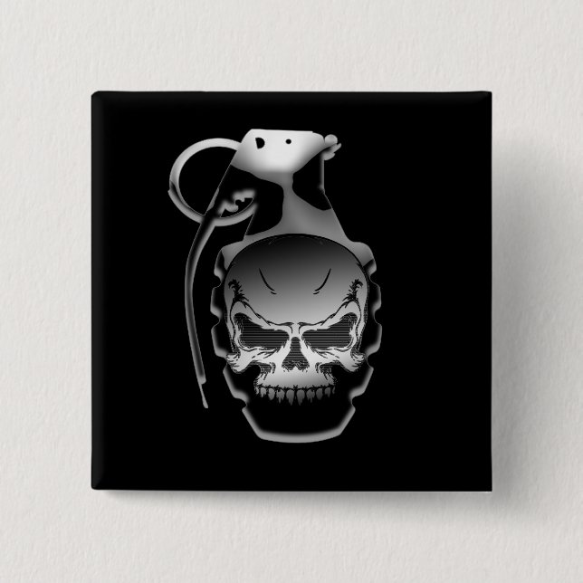Skull Grenade Button (Front)