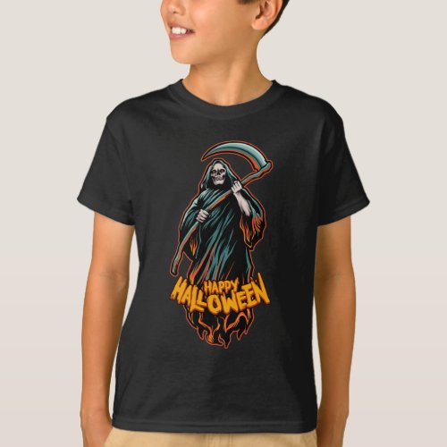 Skull Grim Reaper T_Shirt